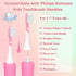 Kids Toothbrush Heads, 8 Pack Green & Pink, Compatible with Electric Philips Sonicare Handle for Ages 3-7