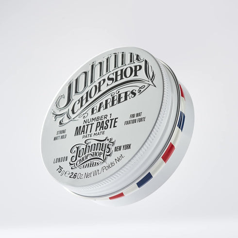 JOHNNY’S CHOP SHOP #1 Men's Hair Styling Matte Paste, Pro-Quality Strong Hold, 2.6 oz