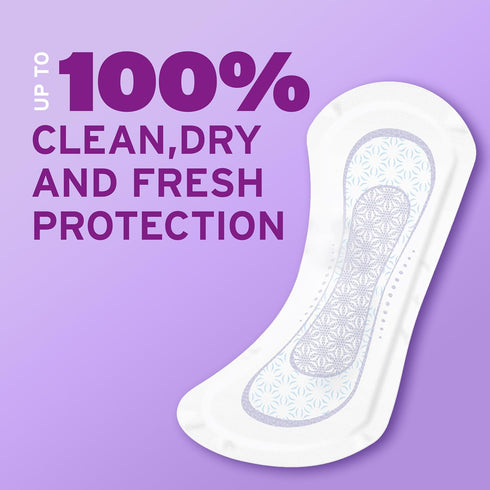 Poise Daily Liners, Incontinence Panty Liners, Regular Length, 48 Count, Very Light Absorbency