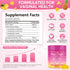 Gummies 60 Gummies Immune Feminine Probiotics with Slippery Elm - Pineapple for Women ph Balance, Vaginal Probiotics