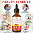 ISUNRISE D3 K2, 60ml Cayenne Pepper Drops Supplement Liquid with Hawthorn Berry, Vitamin Beet Root Powder, Ceylon