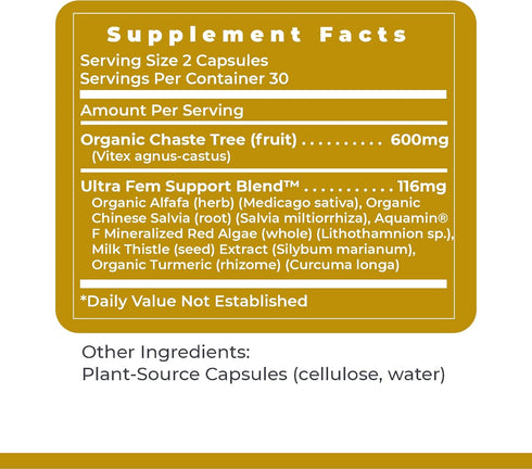 Fem Balance-FX 60 Capsules - Vegan Comprehensive Formula for Premier Female Health Support