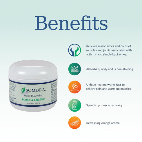 Sombra Warm Pain Relief Gel for Muscle and Joint Discomfort