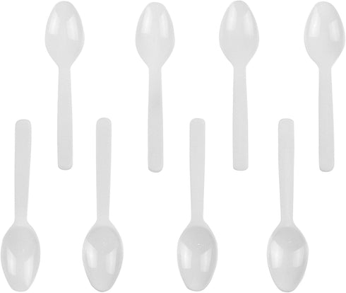 3" Mini Taster Spoons, White, 500 Count
