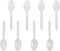 3" Mini Taster Spoons, White, 500 Count