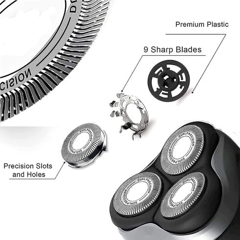 HQ8 Replacement Heads for Philips Norelco Aquatec Shavers,HQ8 Blades ComfortCut Blades Compatible with Philips Norelco Electric Razor PT720 Pt730 AT880 AT810 AT815 AT810 HQ8505 HQ6090 HQ8160 (3-Pack)
