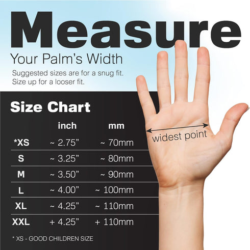 Heavy Duty Disposable Gloves, Latex Free 6.5 Mil Black Nitrile Gloves, 100 Count Powder Free