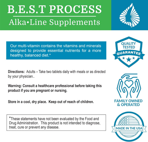 SuperV BEST Process Alkaline, Energizing & Detoxifying Multivitamin with Superfoods and Herbs