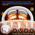 Electric Pulse Neck Massager with Heat for Pain Relief, 10 Modes, 15 Intensities, Cordless Intelligent Massager for