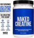 Naked Pure Micronized Creatine Monohydrate - 100 Servings, 500 Grams, Vegan, Non-GMO, Gluten Free