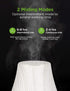 InnoGear Essential Oil Diffuser, 5-in-1 Aromatherapy Diffuser, Humidifier, 7 Color LED, Auto Off, White Grey