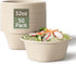 Homestockplus 32 Oz Deep Disposable Paper Bowls, 50 Pack Heavy Duty Compostable Bowls for Soup, Salad, Dessert, Ice