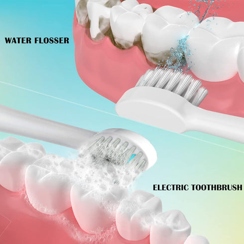 Replacement Brush Heads for Waterpik Sonic Fusion 2.0, 3 Count, Compact, White, Soft Bristles