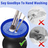 Upgrade Electric Makeup Brush Cleaner Machine, Automatic Spinner for All Size Brushes, Blue