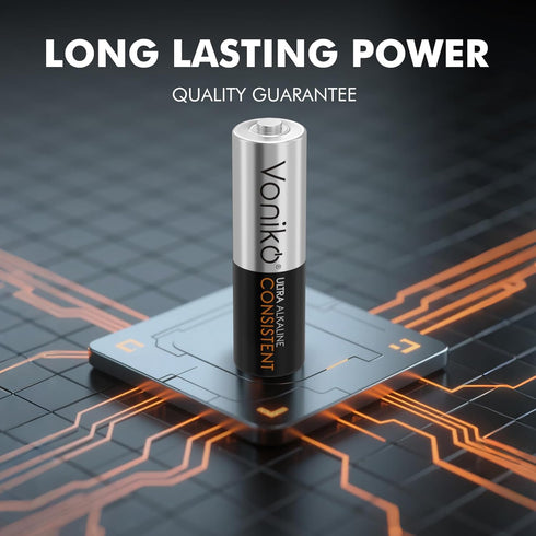 Voniko 48 Pack 1.5v 10-Year AA Batteries - Alkaline Double A Battery - Ultra Long-Lasting, Leakproof Batteries - Shelf