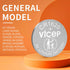 ViCep 5-Pack CR1620 3V 1620 Battery Lithium Coin Cell CR Batteries for Car Key Fob, Watches, Remote Control, Calculator