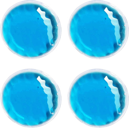 Ice Eye Patches for Puffy Eyes, Cooling Gel Pack Cover for Cold Hot Therapy, 4 PCS