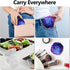 Retainer Case, Mouth Guard Case, Denture Case, Orthodontic Aligner Case with Mirror and Ventilation Holes, Purple Star