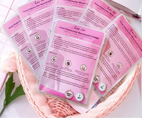 Portable Heating Pad for Menstrual Cramps, Adhesive Heat Patches for Period Pain Relief, 3 Patches in 1 Pack
