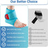 Comfytemp Ankle Ice Pack Wrap - 2 Reusable Gel Ice Packs for Swelling, Foot Pain Relief, Hot Cold Compression for