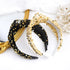 Knotted Headband for Women, Velvet Wide Headbands for Kids Hair Accessories, Cute Sequins Glitter Headbands