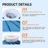 Ice Pack Bags for Injuries: Reusable Cold Pack Water Bag Hot Bag for Pain Relief, Leak-Proof Elastic Ice Bag, 6''