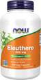 NOW Supplements Eleuthero (Eleutherococcus senticosus) 500 mg, 250 Veg Capsules