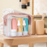 PACKISM TSA Approved Toiletry Bag - Clear Waterproof Makeup Bag, Travel Cosmetic Bag for Women, 3 Pack Carry on