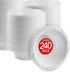 Stock Your Home 240 Pack 12 oz Elegant White Plastic Bowls for Parties, Disposable Small Bowls for Dinner or Cocktail