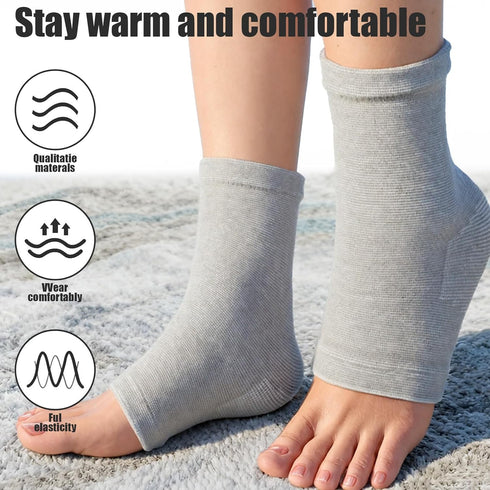 Zyghjort Ankle Sleeve Compress Foot Sleeves Compression Socks Breathable Foot Compressions Sleeves Compression Socksfor