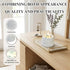 LUXE COVE 200g) Scented Candle, Soy Candle, Non-Toxic Aroma Candles, White Musk Scented, Aquamarine Crystal, Best
