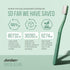 Jordan Green Clean Manual Toothbrush - Soft Bristles, Sustainable Scandinavian Design, Mixed Colors, 4 Units