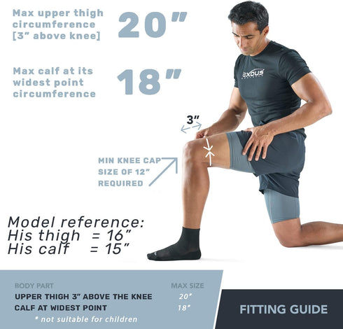 Knee Brace for Meniscus Tear Support, Arthritis Acl, Mcl Pain, Patented 4-way Adjustable Wraparound Strap, Medium Size