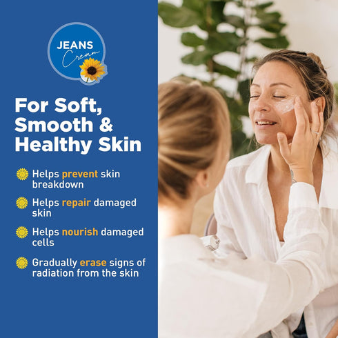 Jeans Maximum Skin Therapy Cream, 2oz, with Aloe & Vitamin E for Dry & Sensitive Skin