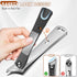 Nail Clippers for Men Thick Toenails, Heavy Duty Angled Toenail Clippers with Wide Jaw Opening, Sharp Stainless Steel