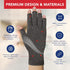 Doctor Developed Open-Finger Compression Gloves for Men and Women, Arthritis & Carpal Tunnel Typing Gloves