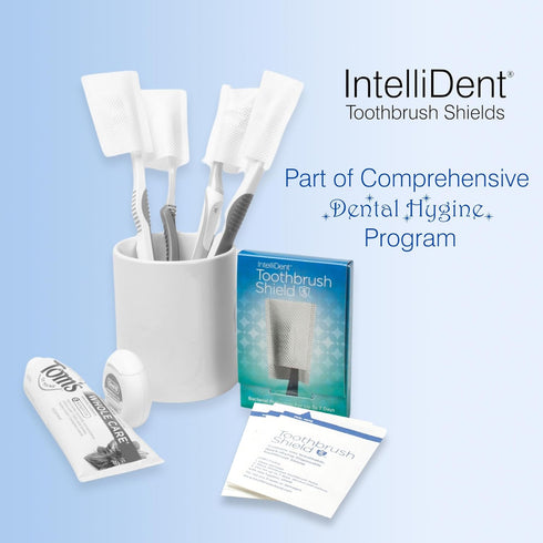 Pack of 3 Toothbrush Shields - Disposable, Breathable, Quick-Drying - Perfect for Travel, Home & Office