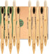 Bamboo Toothbrushes (10 Pack), Eco-Friendly Medium Firm Bristles, Natural Biodegradable Charcoal Wooden Tooth Brush