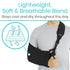 Vive Arm Sling Shoulder Immobilizer - Comfortable Relief for Left or Right Arm, Adjustable Padded Straps (Black)
