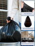 36 Count 8 Gallon Trash Bags, Medium Garbage Bags, Unscented, No Flaps/Ties, 1.31Mil Thickness, Black