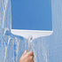 10'' Shower Squeegee for Bathroom Glass Doors and Mirrors, Clear Plastic Water Wiper for Car Windshield Cleaning