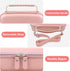 Canboc Carrying Case for Asthma Inhaler, Handheld Spacer Bag with Removable Shoulder Strap and Mesh Pocket (Rose Gold)