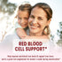 Liquid Iron Supplement for Women & Men, Iron Drops for Anemia with Folate, Vitamin C, B12, Strawberry, 2 Fl Oz