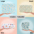 Nylon Small Floral Makeup Bag, Waterproof Slim Pouch for Women, Cute Zipper Pouch for Travel Toiletry and Coin