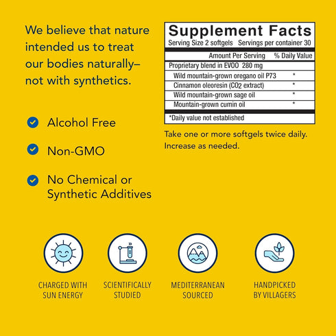 NORTH AMERICAN HERB & SPICE OregaResp P73, 60 Softgels, Supports Immune & Respiratory Health