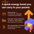 SGC Seattle Gummy Company Caffeine Energy Gummies 12-Pack - Orange Chocolate Mocha Energy Chews, Nootropic, Vegan,