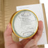 Reading Magnifier Loupe 4X Crystal Dome, Portable Optical Half Ball Lens for Books and Maps