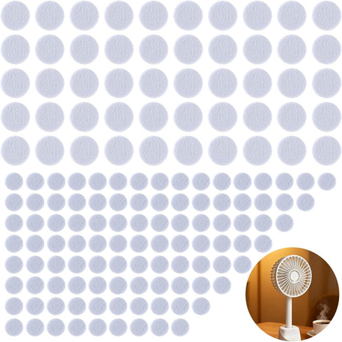 TNJPSEK 150 Pcs Essential Oil Diffuser Pads, Round Humidifier Aroma Cotton Pads, Mini Microfibre Perfume Diffuser Mat