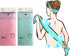 Premium Exfoliating Washcloth Towel, 2 Color Mint Pink, Korean Loofah Bath Sponge for Shower by NOPIGO