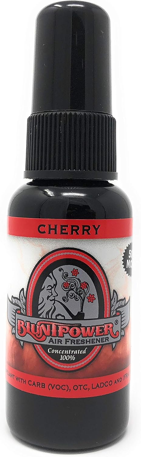 BluntPower (Cherry, 1 Pack) Concentrated Air Freshener for Room and Car, Long-Lasting Odor Eliminator Spray